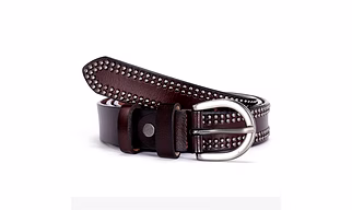 STUDDED LEATHER BELT