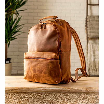 leather backpack, personalised full grain leather laptop backpack, monogram travel school knapsack rucksack, christmas gifts