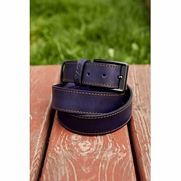 blue leather belt for him, leather accessories for women, custom engraving leather belt for men, birthday boyfriend gift, personalized belt