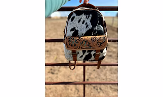LEATHER TOOLED BACKPACK