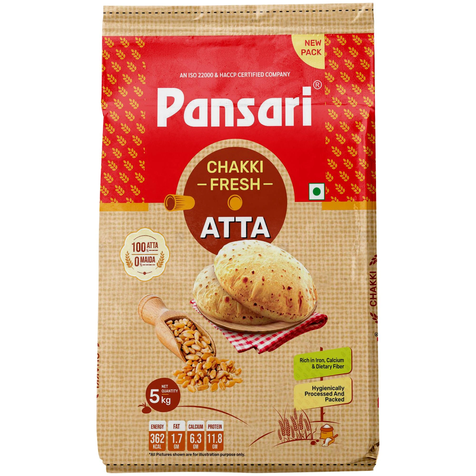 PANSARI CHAKKI ATTA 5 KG-8908002823202