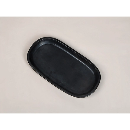 Longpi Pottery Rectangle Platter - Wide-3