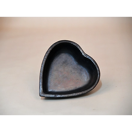 Longpi Pottery Dip Bowl - Heart-2