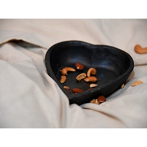 Longpi Pottery Dip Bowl - Heart