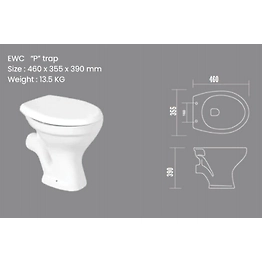 EWC "S" TRAP Water closet