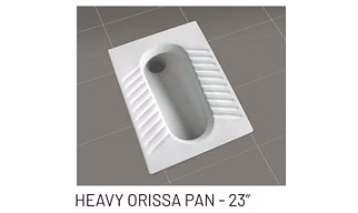 HEAVY ORISSA PAN - 23 " Orissa pan & Urinal