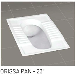 ORISSA PAN - 23 " Orissa pan & Urinal