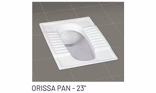 ORISSA PAN - 23 " Orissa pan & Urinal