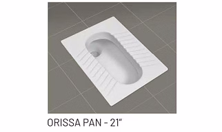 ORISSA PAN - 21 " Orissa pan & Urinal