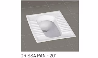 ORISSA PAN - 20 " Orissa pan & Urinal