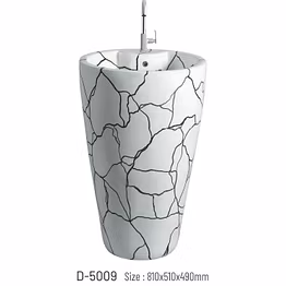 D-5009 MODEL Designer One Piece Basin