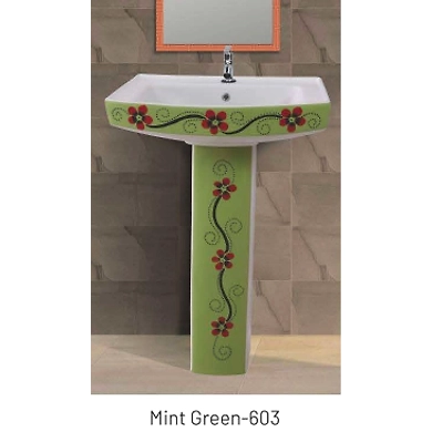 MINT GREEN -603 Wash basin pedestal-12148800