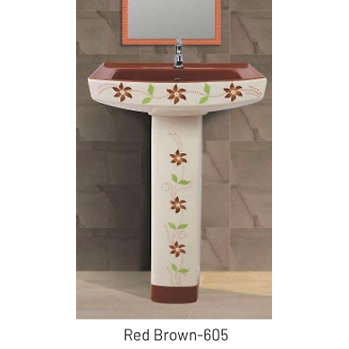RED BROWN-605 Wash basin pedestal-12148806