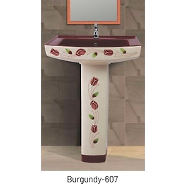 BURGUNDY-607 Wash basin pedestal