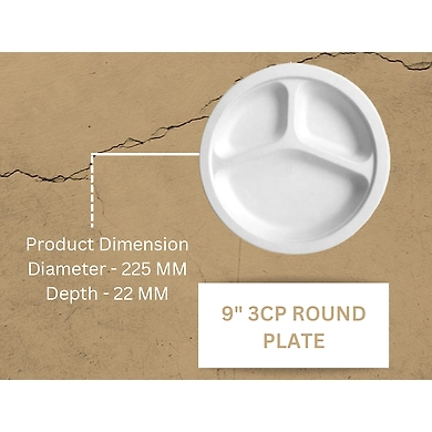 9&quot; 3CP ROUND PLATE-12158450