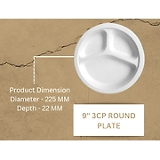 9" 3CP ROUND PLATE