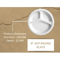 9" 3CP ROUND PLATE