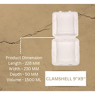 CLAMSHELL 9"X9"