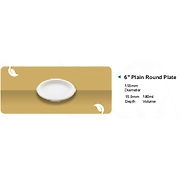 6" PLAIN ROUND PLATE