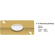 6" PLAIN ROUND PLATE