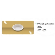 6" PLAIN (DEEP) ROUND PLATE