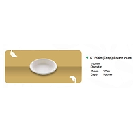 6" PLAIN (DEEP) ROUND PLATE