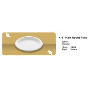 9" PLAIN ROUND PLATE