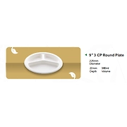 9" 3 CP ROUND PLATE