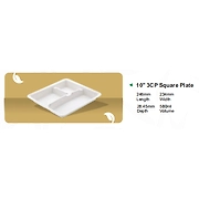 10" 3CP SQUARE PLATE