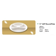 11" 4CP ROUND PLATE