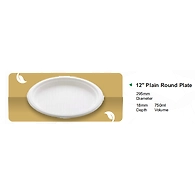 12" PLAIN ROUND PLATE