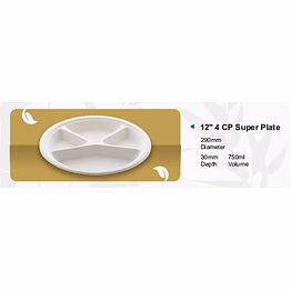 12" 4 cp super plate