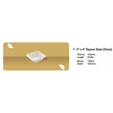 4&quot;X4&quot; SQUARE BOWL-12160380