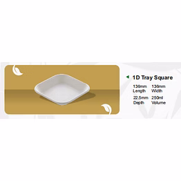 1d tray square