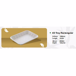 4d tray rectangular