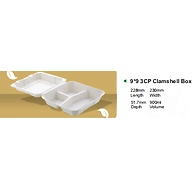 3 CP CLAMSHELL 9&quot;X9&quot;