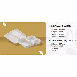 3cp meal tray