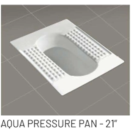 AQUA PRESSURE PAN 21" Orissa pan & urinal