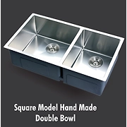 SQUARE MODEL HAND MADE DOUBLE BOWL