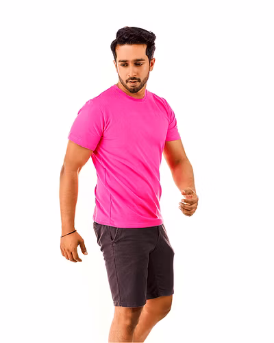Persian Rose Short Sleeve Crew Neck-KL006290-1