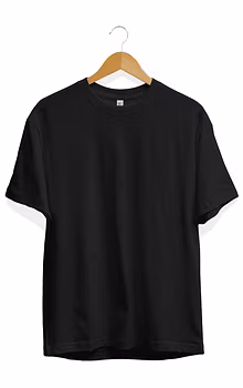 Casual Black Short Sleeve Crew Neck