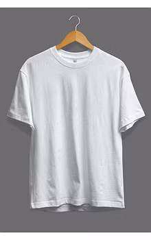 Pure White Short Sleeve Crew Neck
