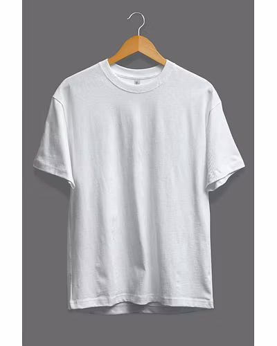 Pure White Short Sleeve Crew Neck-KL006501-1