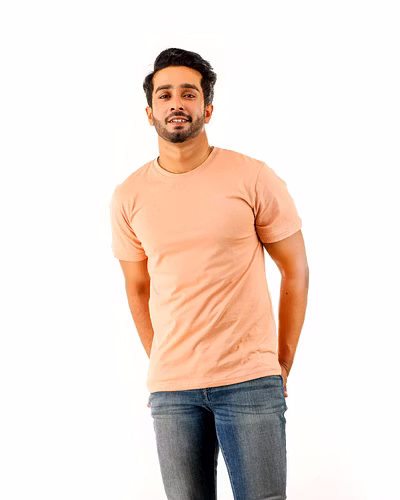 Desert Sand Short Sleeve Crew Neck-KL007433-1