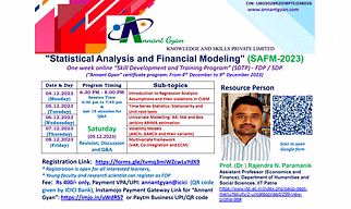 "Statistical Analysis and Financial Modeling'' (SAFM-2023)