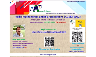One week online certificate workshop on "Vedic Mathematics and It's Applications" (AGVM-2022)