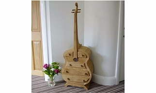 Guitar Shape Chest Cabinet