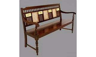 Antique Designer Teakwood Bench