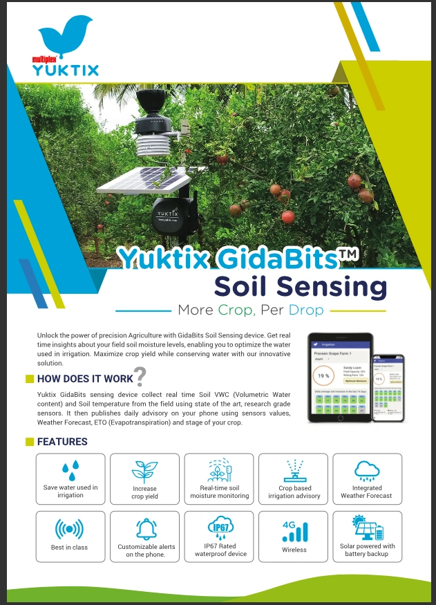 Yuktix GidaBits Soil Sensor Node  - Optimize Water used in Irrigation.-3