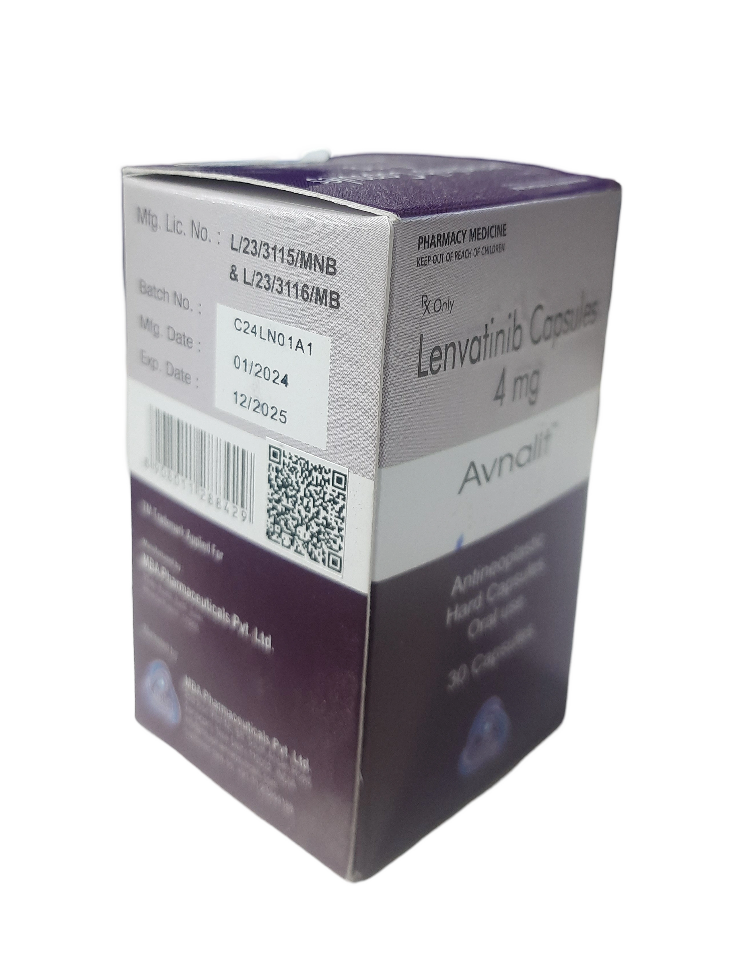 Lenvatinib 4 mg Capsules-12610256